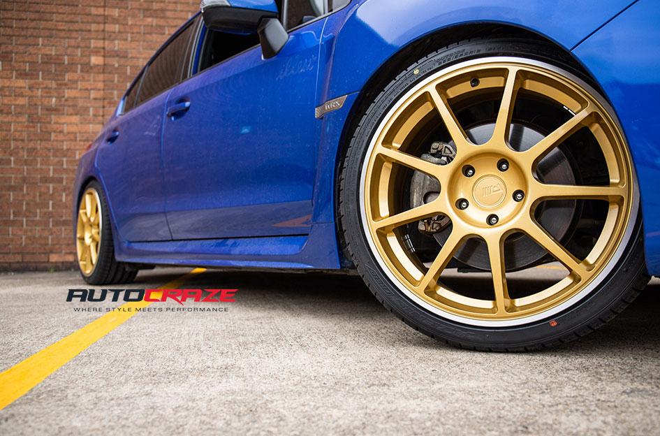 SUBARU WRX MR138 GOLD MACHINED LIP